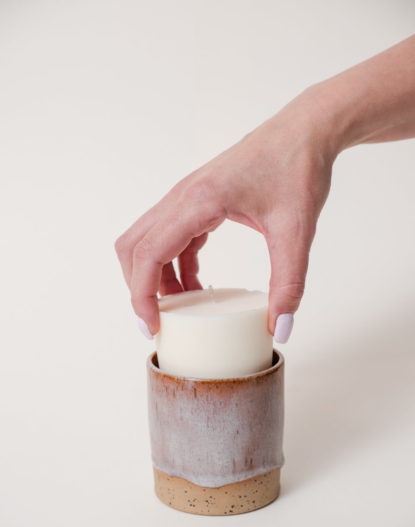 Calluna - Pink Glazed Ceramic Vessel