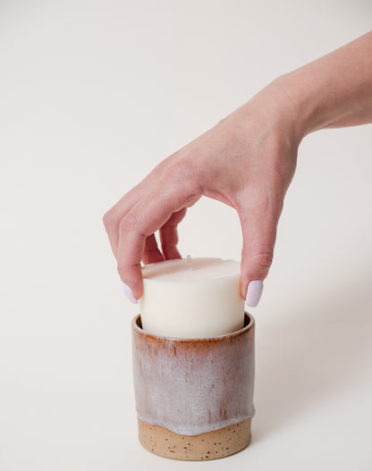 Calluna - Pink Glazed Ceramic Vessel