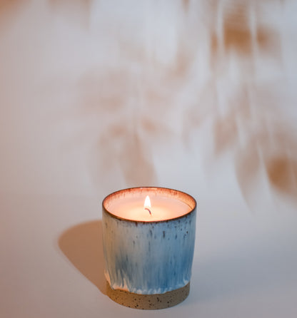 Cyrus - Blue Glazed Ceramic Vessel